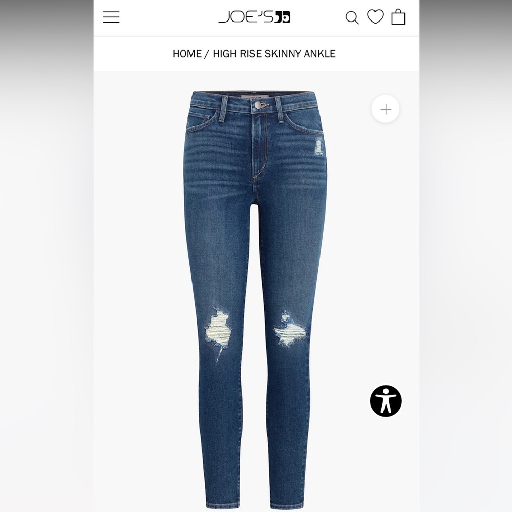 JOE’S jeans high rise skinny ankle size 26